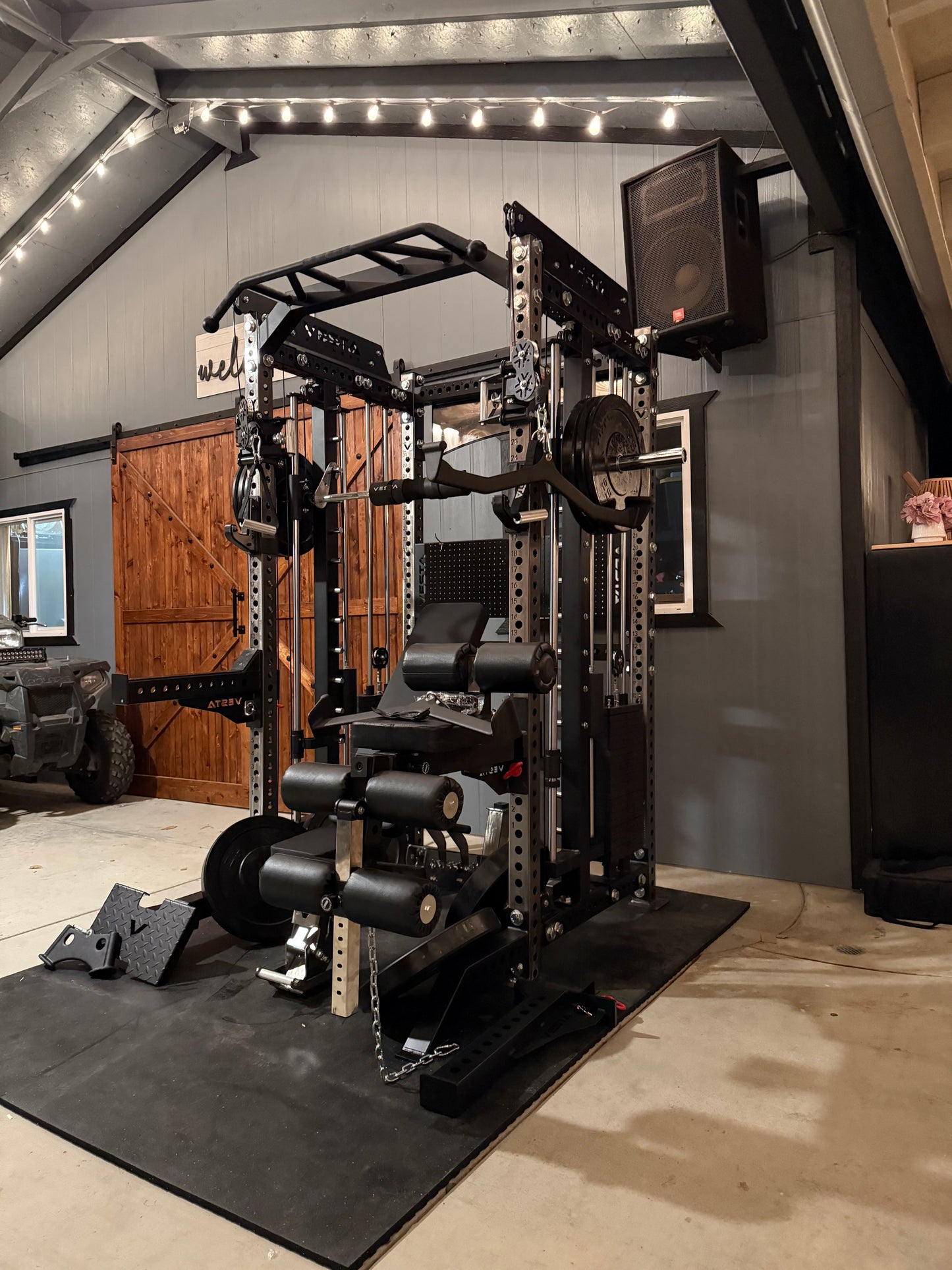 PRO SERIES Ultimate 3-1 Monster Bundle Functional Trainer w/Smith Machine Bar Bundle | 260lb Bumpers | 7ft Barbell | AB3000