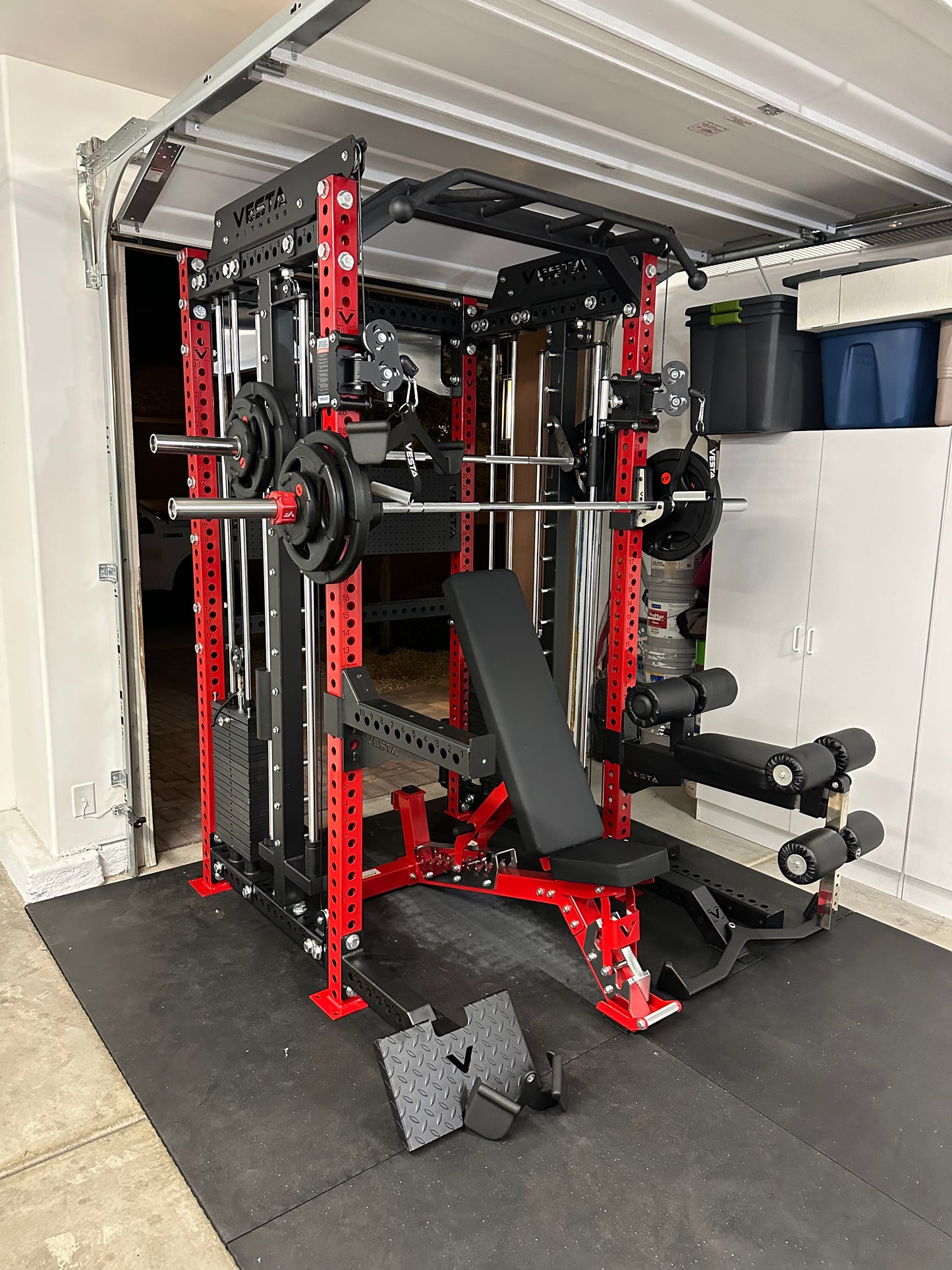 PRO SERIES Ultimate 3-1 Monster Bundle Functional Trainer w/Smith Machine Bar Bundle | 260lb Bumpers | 7ft Barbell | AB3000
