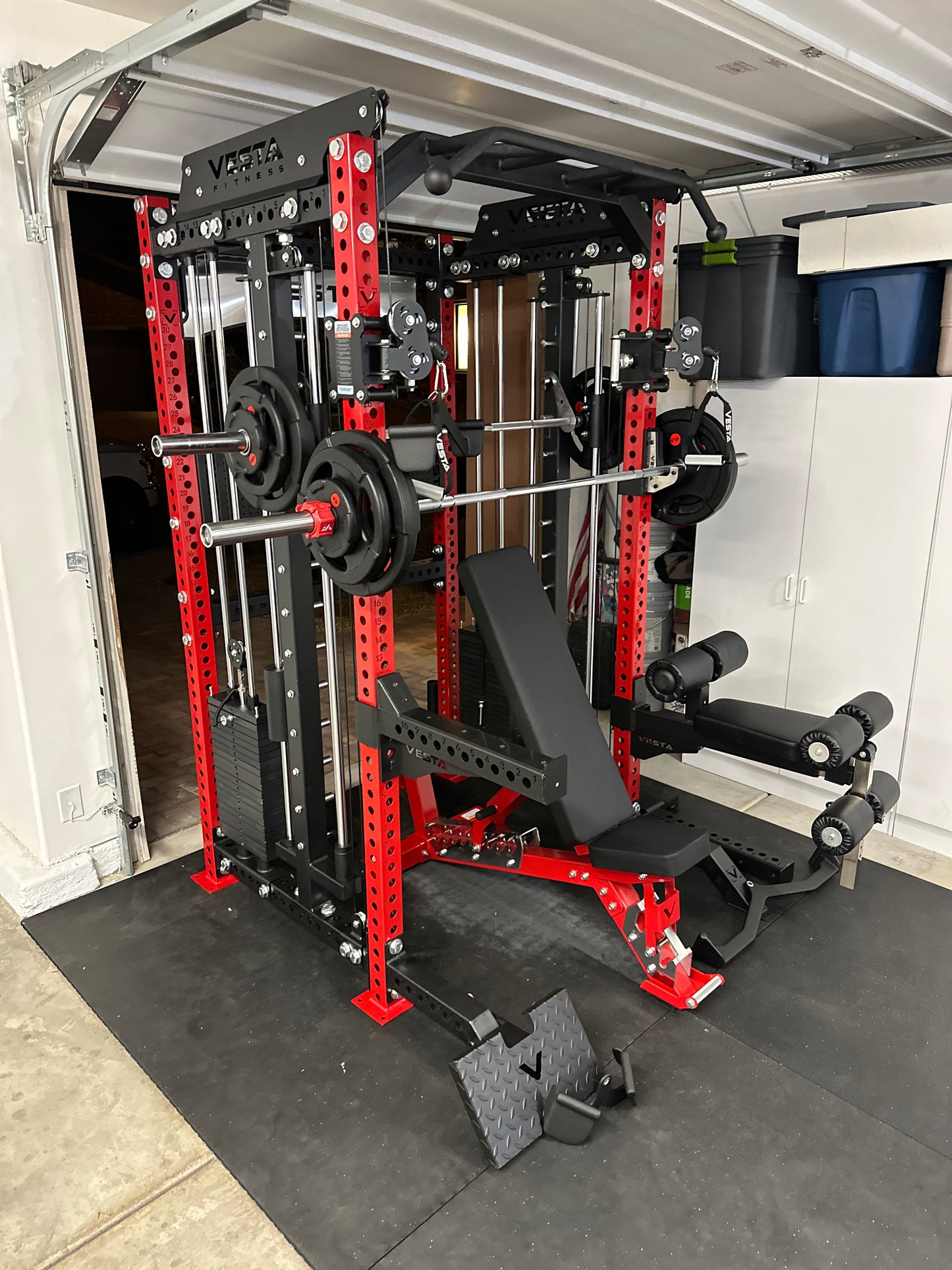 PRO SERIES Ultimate 3-1 Monster Bundle Functional Trainer w/Smith Machine Bar Bundle | 260lb Bumpers | 7ft Barbell | AB3000