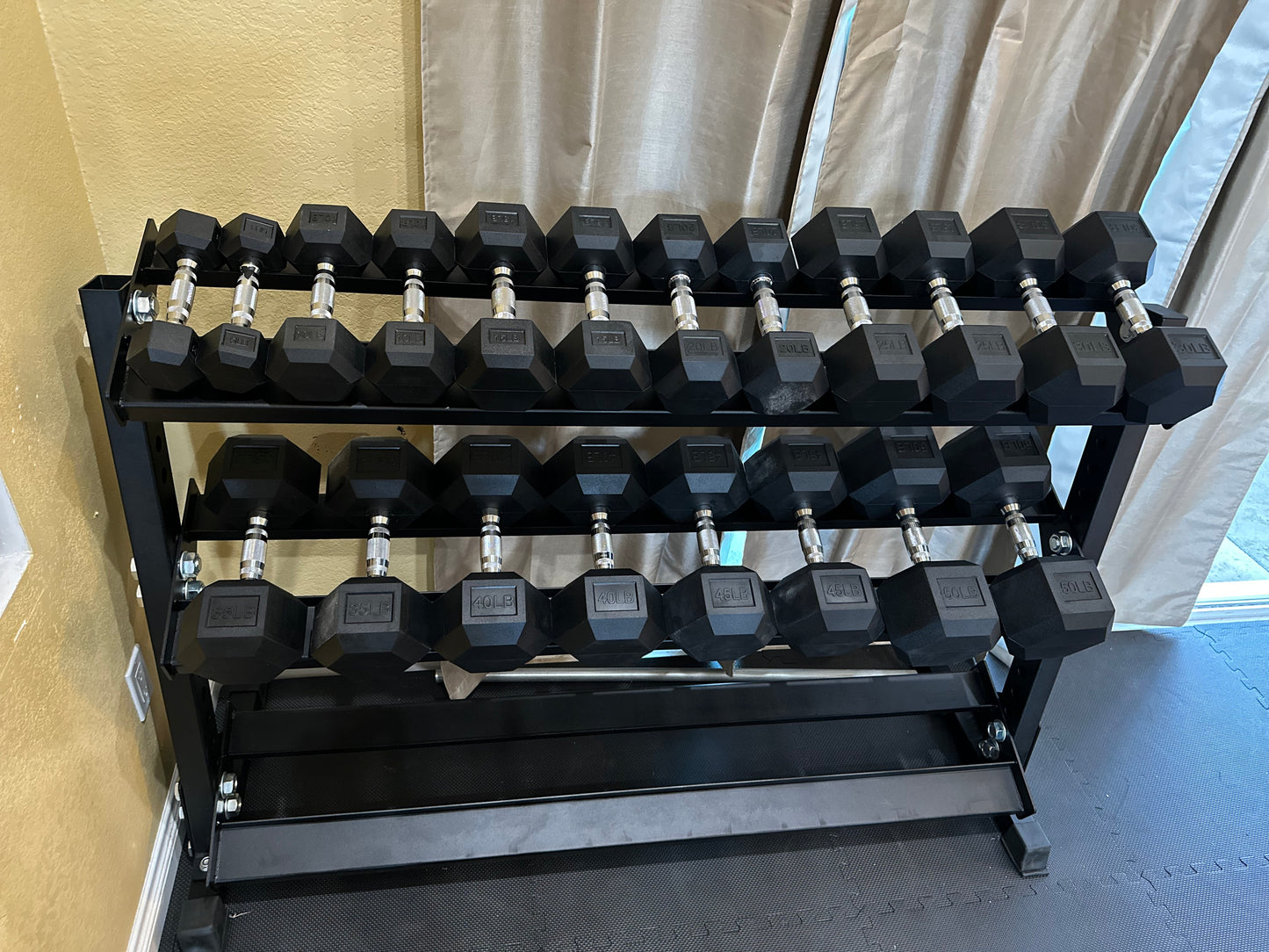 5-50lbs w/rack