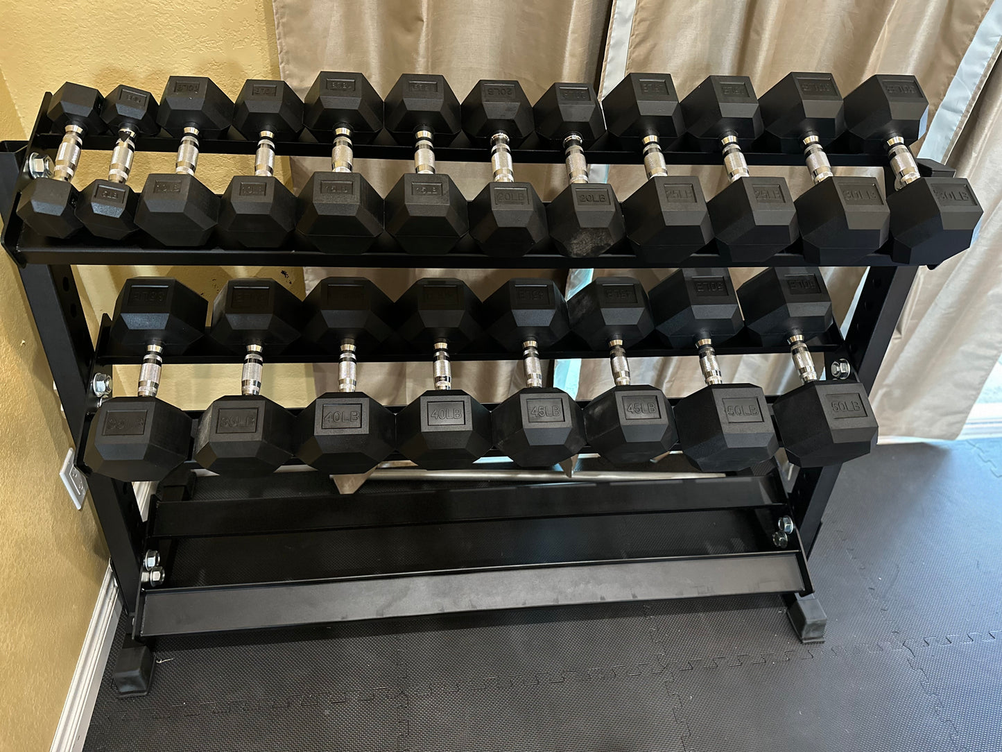 5-50lbs w/rack